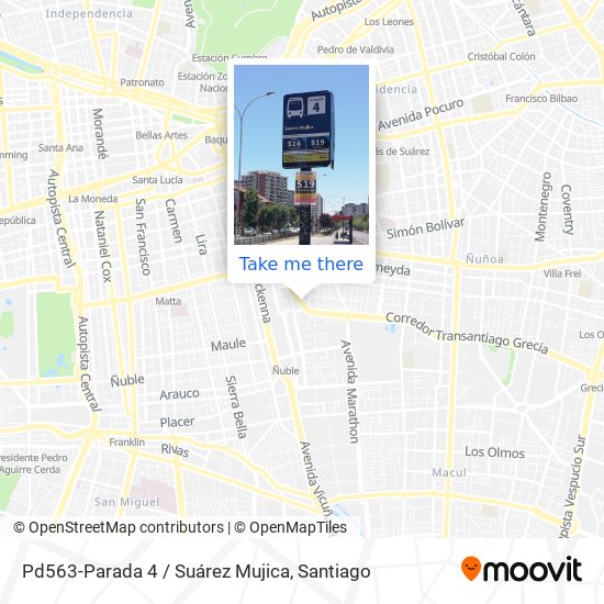 Pd563-Parada 4 / Suárez Mujica map