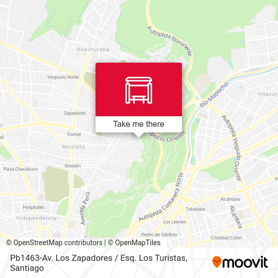 Pb1463-Av. Los Zapadores / Esq. Los Turistas map
