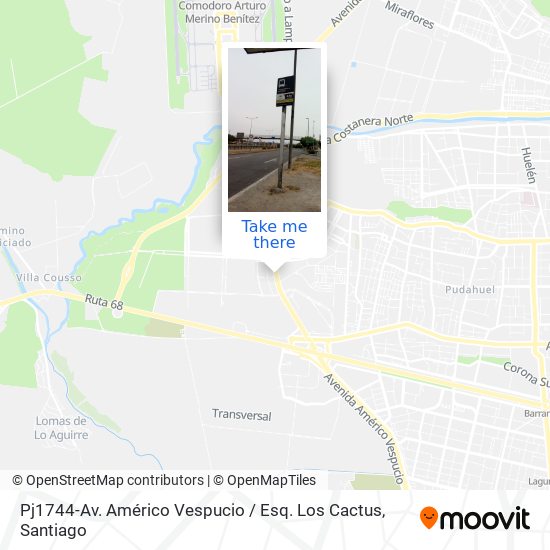 Pj1744-Av. Américo Vespucio / Esq. Los Cactus map