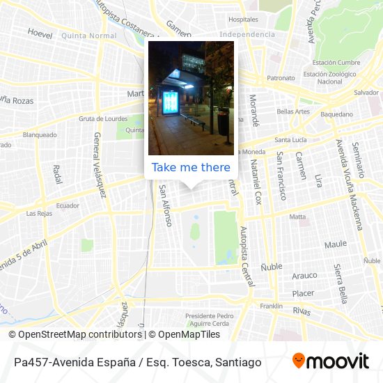 Pa457-Avenida España / Esq. Toesca map