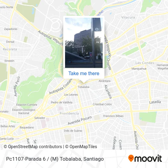 Pc1107-Parada 6 / (M) Tobalaba map