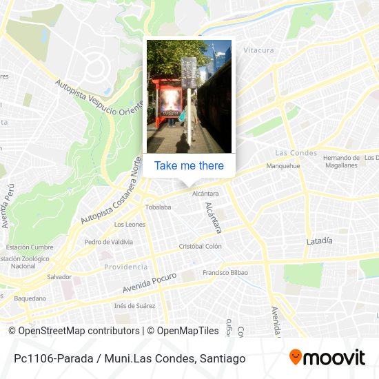 Pc1106-Parada / Muni.Las Condes map
