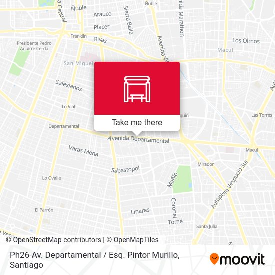 Mapa de Ph26-Av. Departamental / Esq. Pintor Murillo