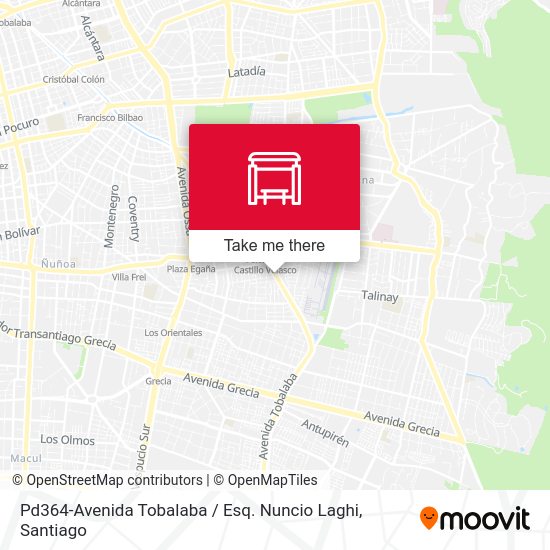 Pd364-Avenida Tobalaba / Esq. Nuncio Laghi map