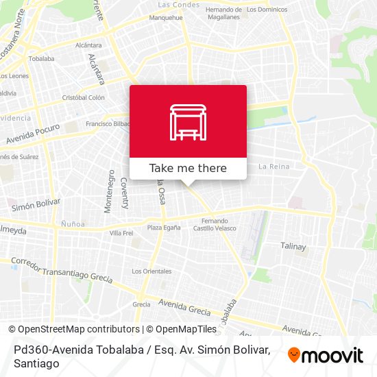 Pd360-Avenida Tobalaba / Esq. Av. Simón Bolivar map