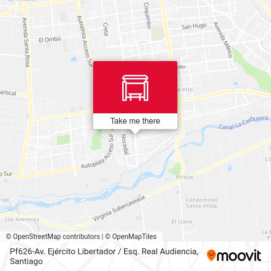 Mapa de Pf626-Av. Ejército Libertador / Esq. Real Audiencia