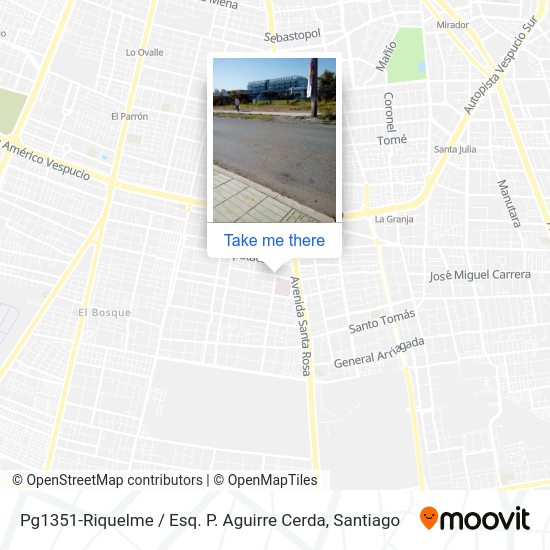 Pg1351-Riquelme / Esq. P. Aguirre Cerda map