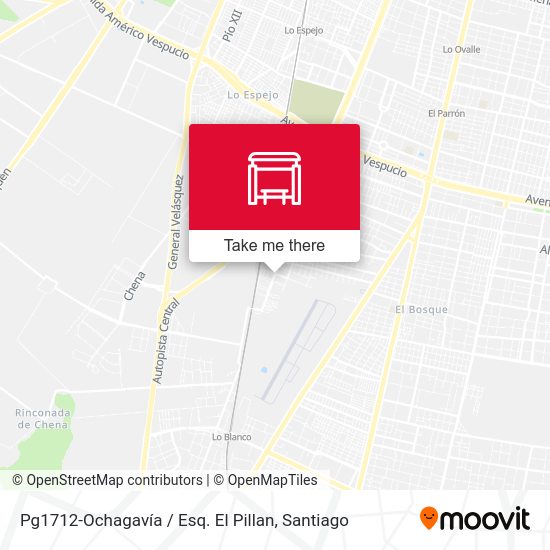 Pg1712-Ochagavía / Esq. El Pillan map
