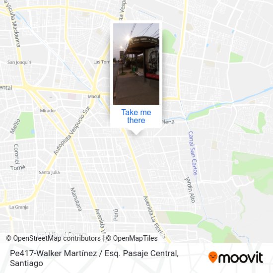 Mapa de Pe417-Walker Martínez / Esq. Pasaje Central