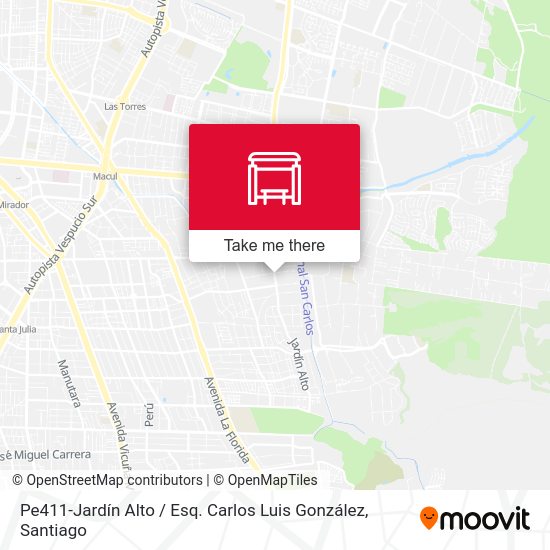 Mapa de Pe411-Jardín Alto / Esq. Carlos Luis González