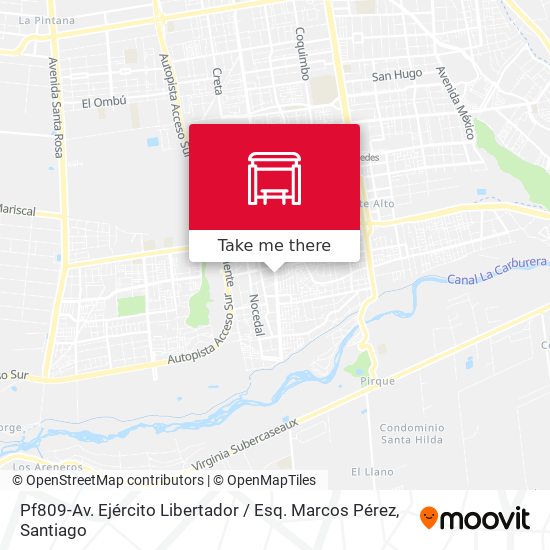 Pf809-Av. Ejército Libertador / Esq. Marcos Pérez map