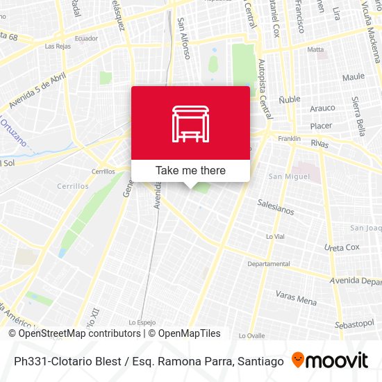Mapa de Ph331-Clotario Blest / Esq. Ramona Parra