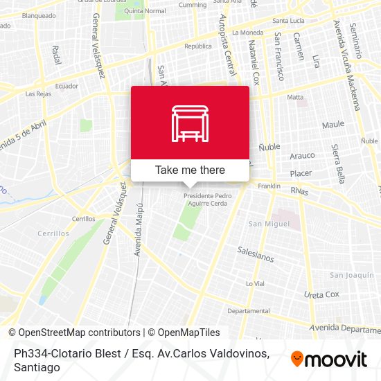 Ph334-Clotario Blest / Esq. Av.Carlos Valdovinos map