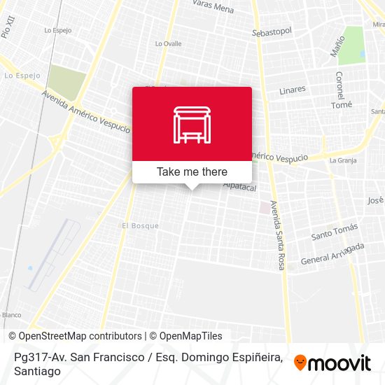 Mapa de Pg317-Av. San Francisco / Esq. Domingo Espiñeira