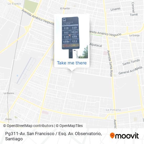 Pg311-Av. San Francisco / Esq. Av. Observatorio map