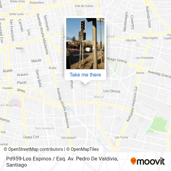 Pd959-Los Espinos / Esq. Av. Pedro De Valdivia map