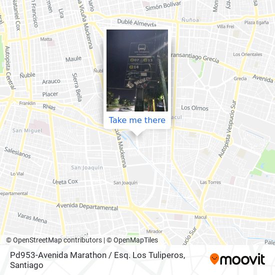 Pd953-Avenida Marathon / Esq. Los Tuliperos map