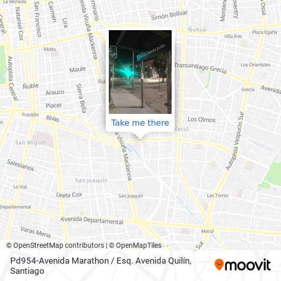 Pd954-Avenida Marathon / Esq. Avenida Quilín map