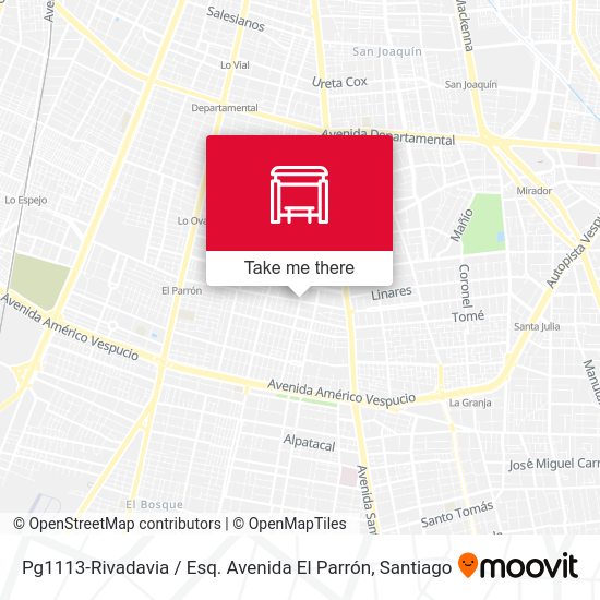 Pg1113-Rivadavia / Esq. Avenida El Parrón map