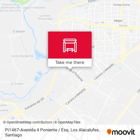 Pi1467-Avenida 4 Poniente / Esq. Los Alacalufes map