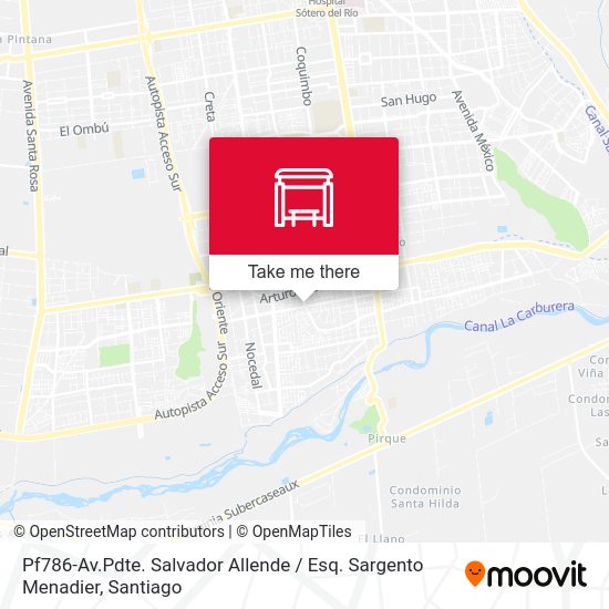 Pf786-Av.Pdte. Salvador Allende / Esq. Sargento Menadier map