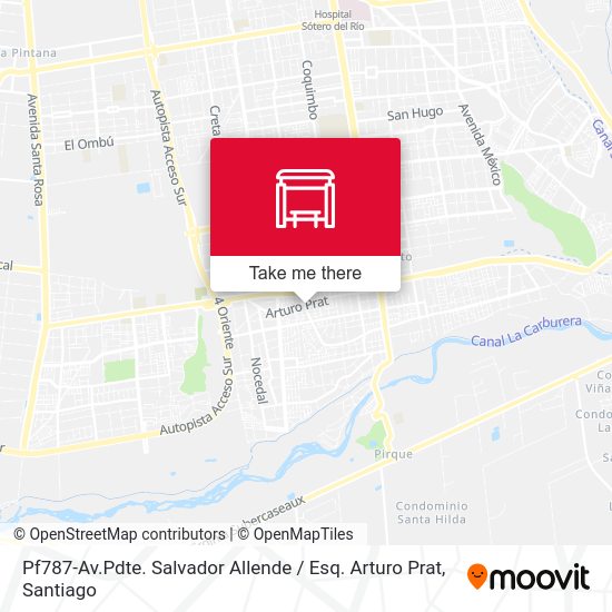 Mapa de Pf787-Av.Pdte. Salvador Allende / Esq. Arturo Prat