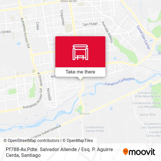 Pf788-Av.Pdte. Salvador Allende / Esq. P. Aguirre Cerda map