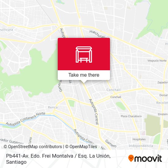 Pb441-Av. Edo. Frei Montalva / Esq. La Unión map