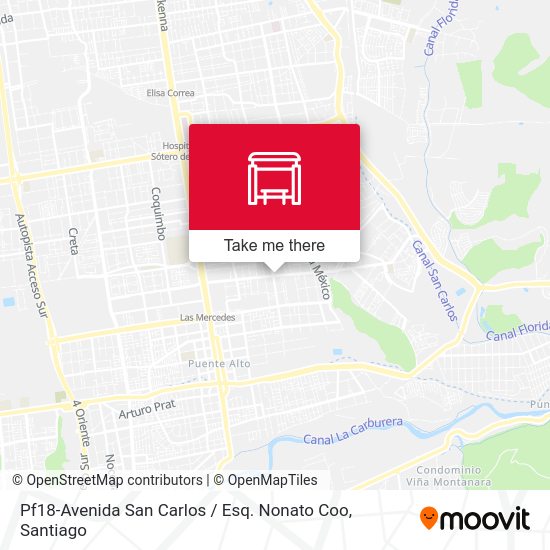 Pf18-Avenida San Carlos / Esq. Nonato Coo map