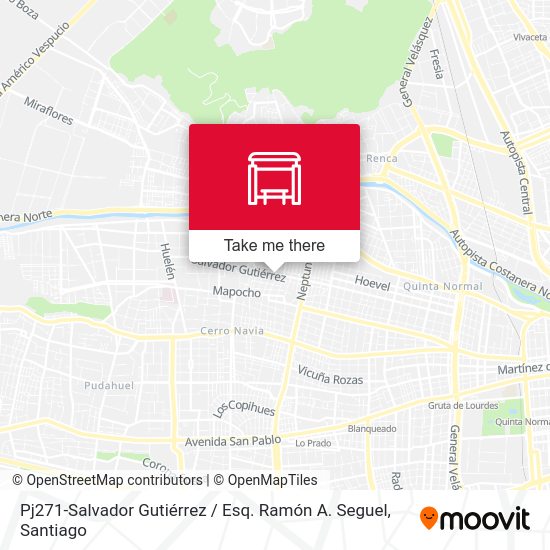 Mapa de Pj271-Salvador Gutiérrez / Esq. Ramón A. Seguel