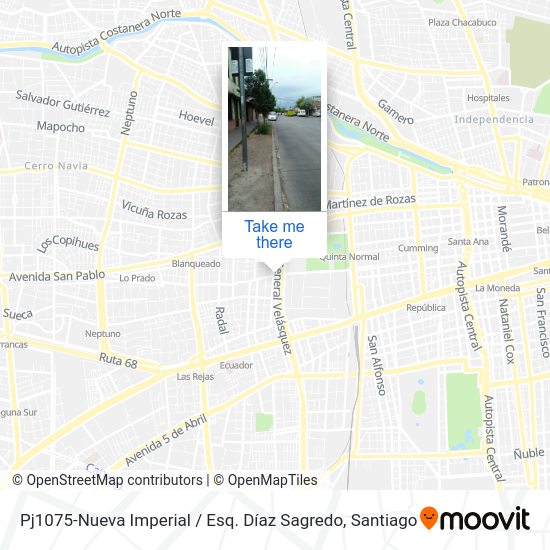 Pj1075-Nueva Imperial / Esq. Díaz Sagredo map