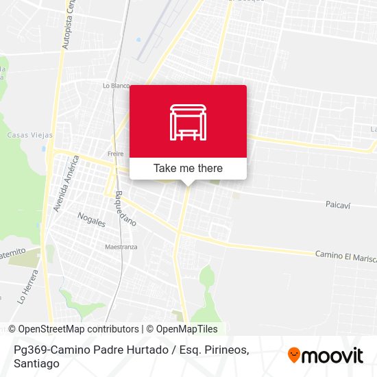 Mapa de Pg369-Camino Padre Hurtado / Esq. Pirineos