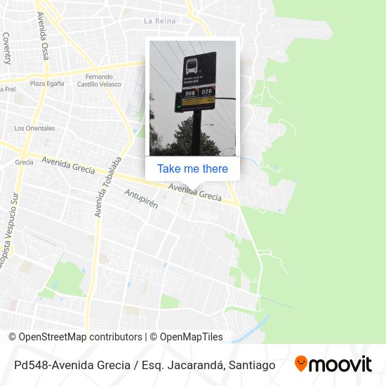 Pd548-Avenida Grecia / Esq. Jacarandá map
