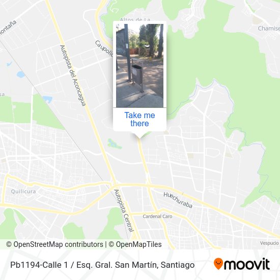 Pb1194-Calle 1 / Esq. Gral. San Martín map