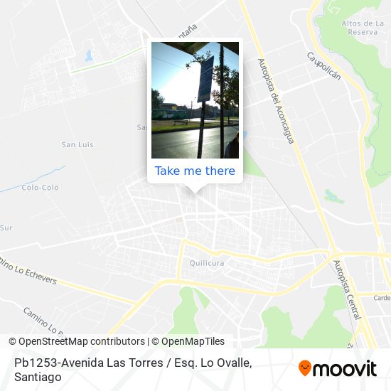 Pb1253-Avenida Las Torres / Esq. Lo Ovalle map
