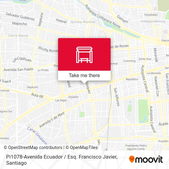 Pi1078-Avenida Ecuador / Esq. Francisco Javier map