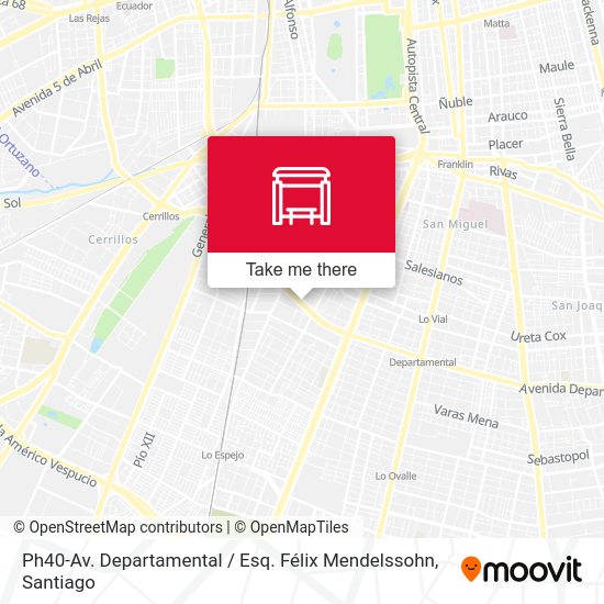 Ph40-Av. Departamental / Esq. Félix Mendelssohn map