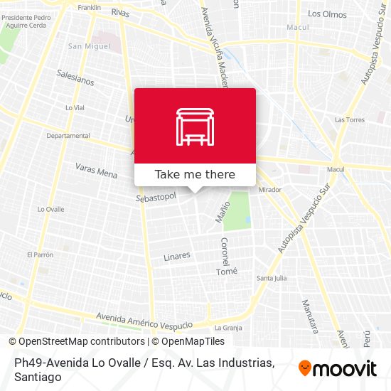 Ph49-Avenida Lo Ovalle / Esq. Av. Las Industrias map