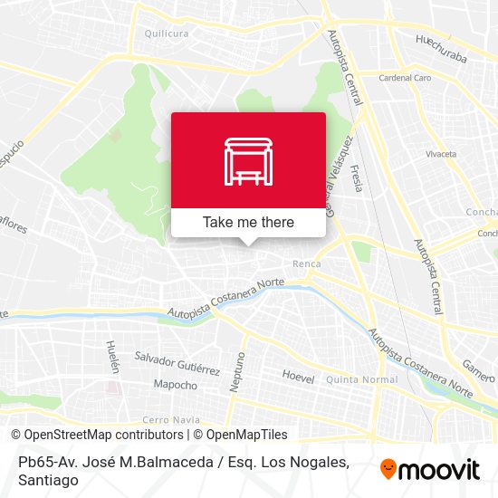 Pb65-Av. José M.Balmaceda / Esq. Los Nogales map