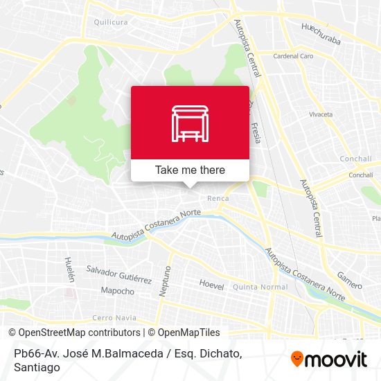 Mapa de Pb66-Av. José M.Balmaceda / Esq. Dichato