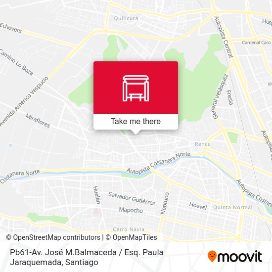 Mapa de Pb61-Av. José M.Balmaceda / Esq. Paula Jaraquemada