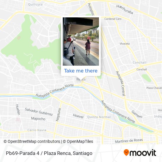 Pb69-Parada 4 / Plaza Renca map