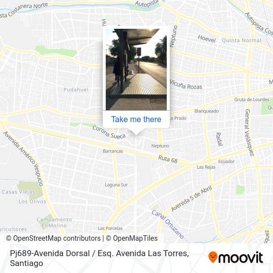 Pj689-Avenida Dorsal / Esq. Avenida Las Torres map