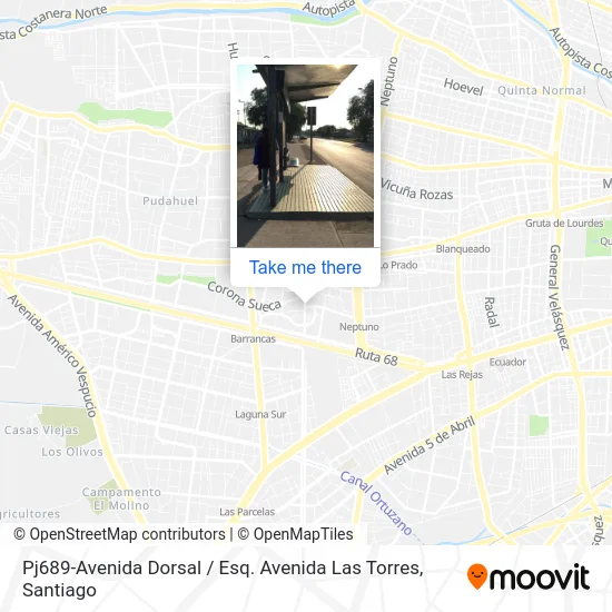 Pj689-Avenida Dorsal / Esq. Avenida Las Torres map