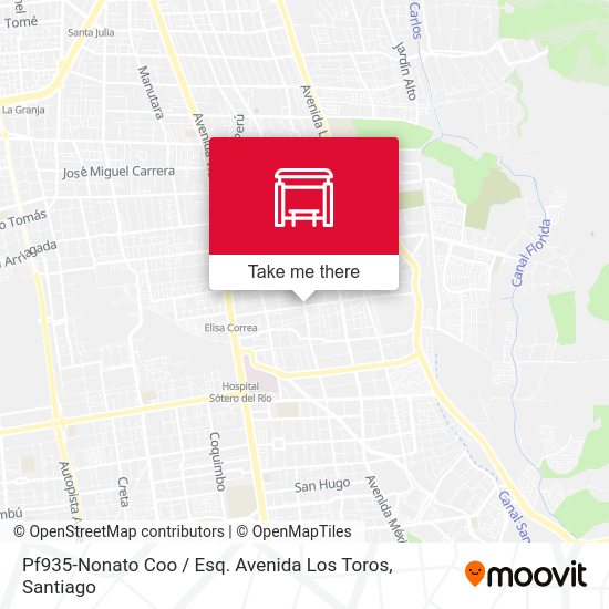 Pf935-Nonato Coo / Esq. Avenida Los Toros map