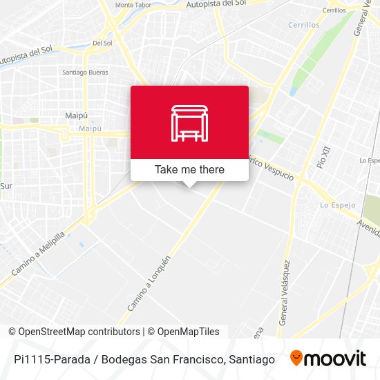 Mapa de Pi1115-Parada / Bodegas San Francisco