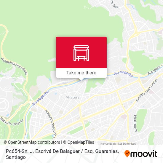 Pc654-Sn. J. Escrivá De Balaguer / Esq. Guaranies map
