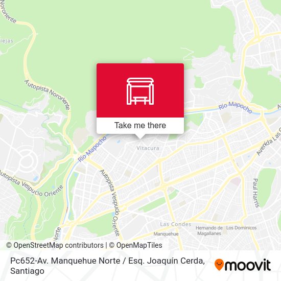 Mapa de Pc652-Av. Manquehue Norte / Esq. Joaquín Cerda