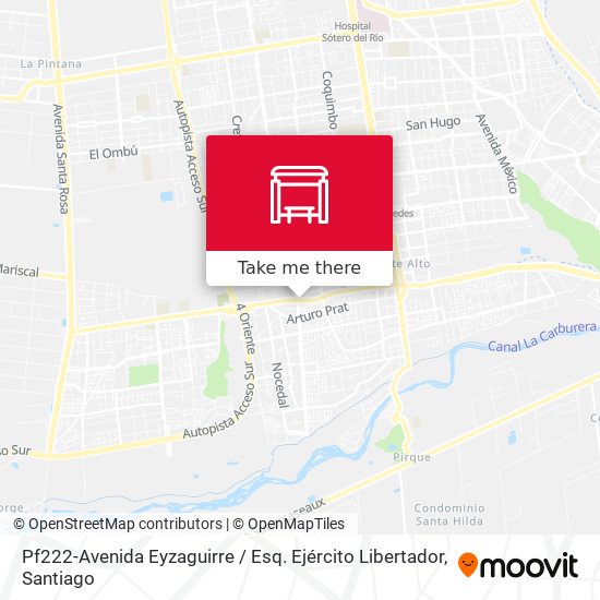 Pf222-Avenida Eyzaguirre / Esq. Ejército Libertador map