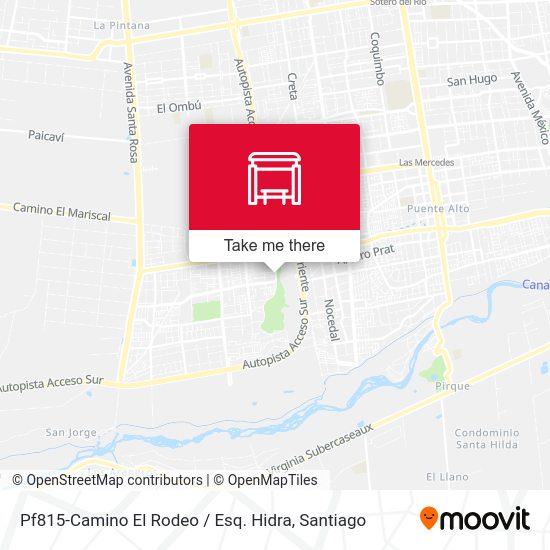 Pf815-Camino El Rodeo / Esq. Hidra map